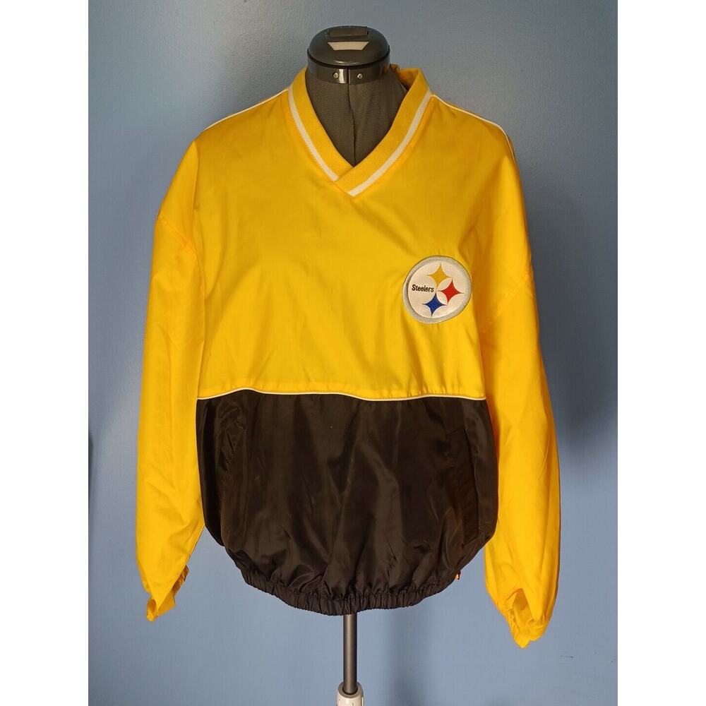 G-III NFL Pittsburgh Steelers Rain Sweater/Pullover Black & Yellow Size Medium